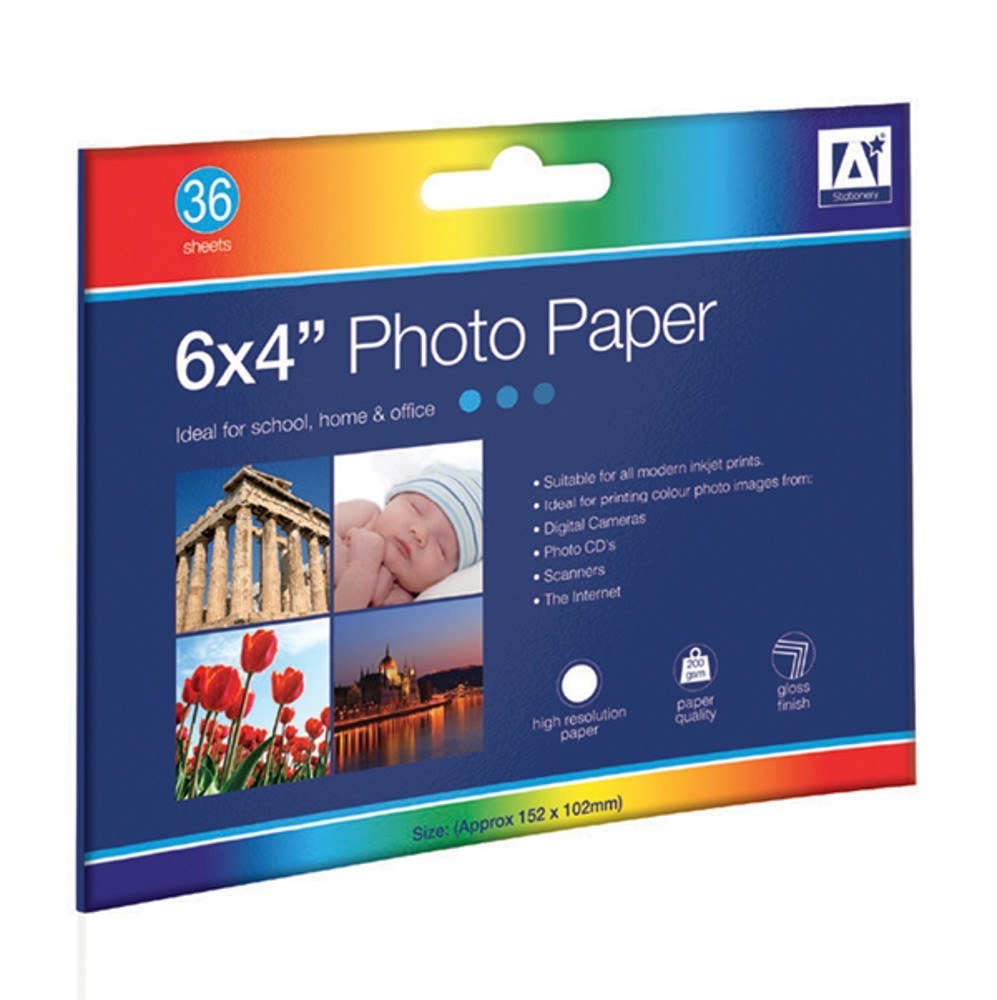 Photo Paper Gloss A6 6x4in Proper Job